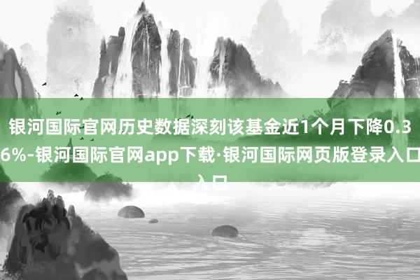 银河国际官网历史数据深刻该基金近1个月下降0.36%-银河国际官网app下载·银河国际网页版登录入口